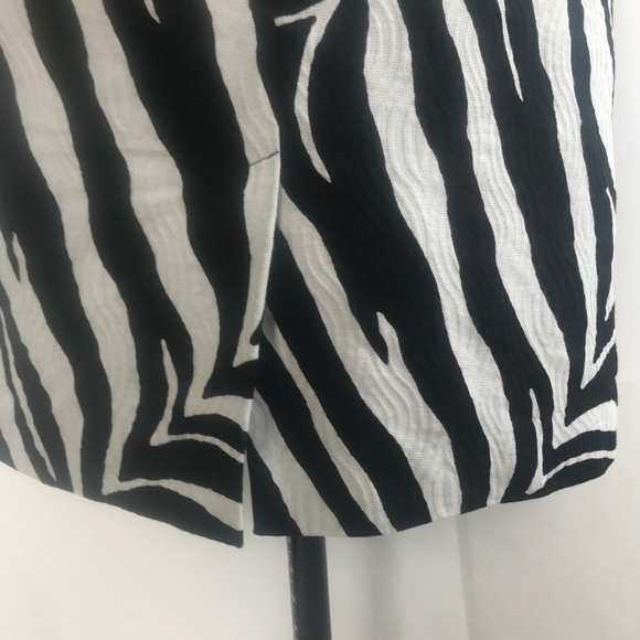 *4/$20* Talbots Zebra Print Midi Skirt - Picture 7 of 7
